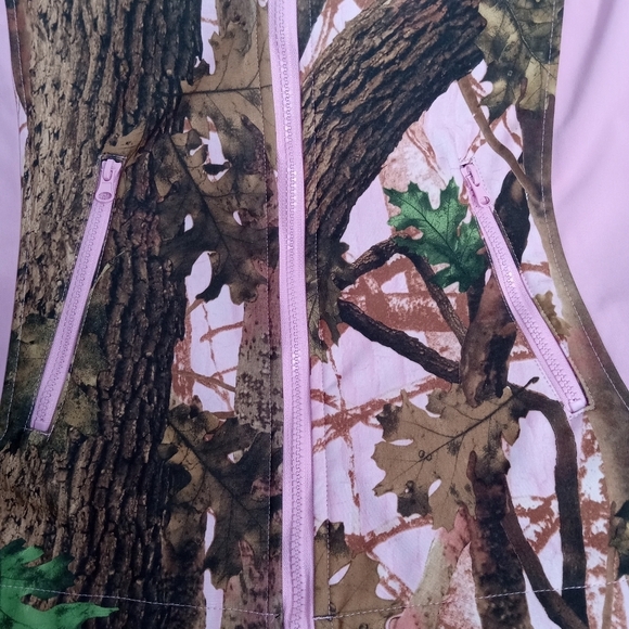 AQUA STOP PINK CAMO JACKET WITH NON REMOVABLE HOOD SIZE SMALL - Picture 6 of 11